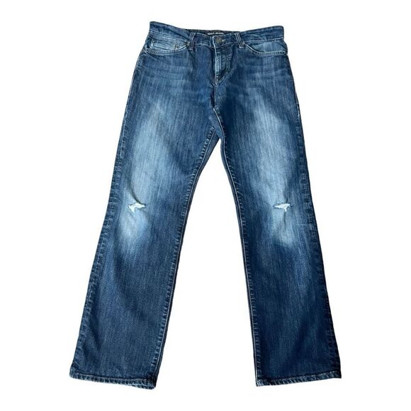 Mavi Men’s Matt Distressed Relaxed Straight Leg Jeans Jeans Size 33X32
